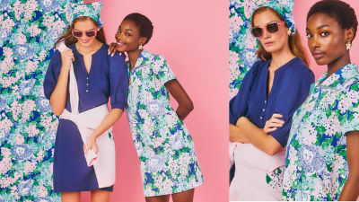 models wearing black