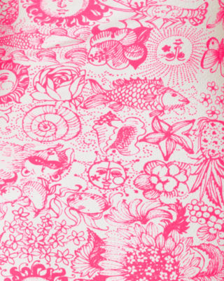 Keon One-Piece Swimsuit, Cherry Blossom Pink Lil Fleur De Lilly, large image 5