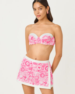 Fantana Skirted Swim Bottom, Cherry Blossom Pink Lil Fleur De Lilly, large