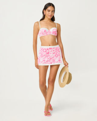 Fantana Skirted Swim Bottom, Cherry Blossom Pink Lil Fleur De Lilly, large image 4