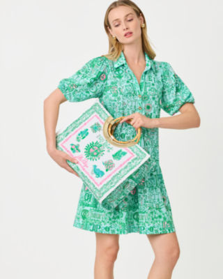 Oasis Canvas Tote, Resort White Key West Destination Tote, large image 2