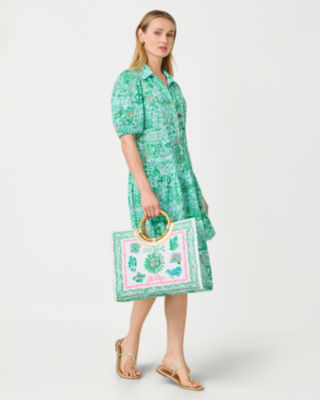 Oasis Canvas Tote, Resort White Key West Destination Tote, large image 5