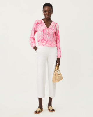 26" Sarissa High Rise Crop Pant, Resort White, large