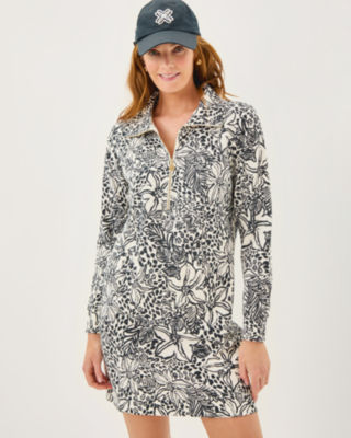 UPF 50+ Eleni Dress, Onyx Lots To Spot, large image 2