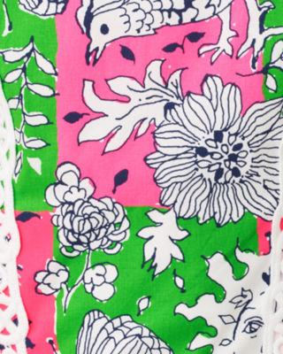 Salem Shift Romper, Cherry Blossom Pink Chicken Check, large image 6