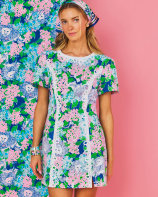 Salem Shift Romper, Starlight Navy Lydia The Lion, large