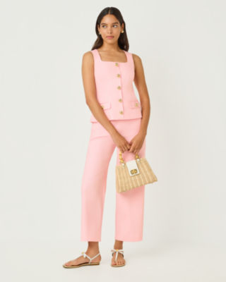Moira Sleeveless Top & Sarissa Crop Pant Set