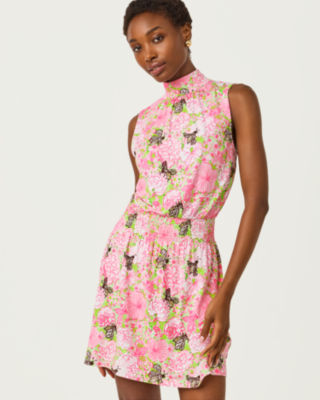 Sherah Skirted Romper, Pistachio Macaron Bees Knees, large