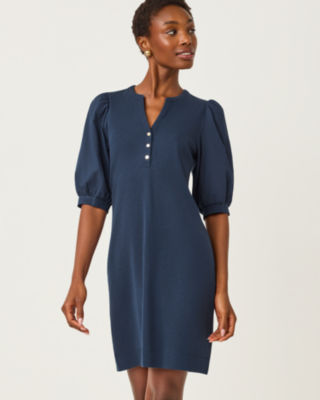Ronson Popover Dress, Low Tide Navy, large