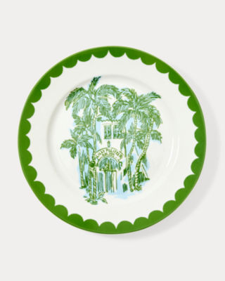 Ceramic Salad Plate Set, Peninsula Green, large image 2