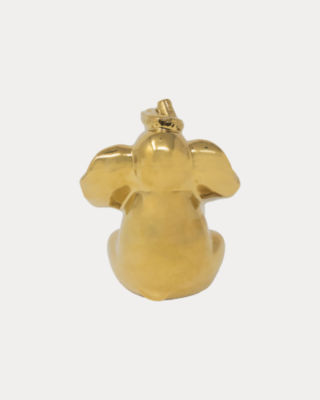 Ceramic Elephant, Gold Metallic, large image 2