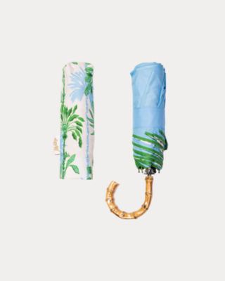 Lilly Pulitzer Travel Umbrella In Blue