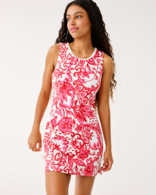 UPF 50+ Luxletic Mela Active Dress, Coconut Spicy Socialite, large image 2