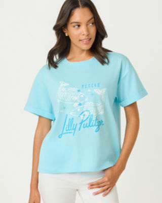 Stella Zodiac Knit Top, Multi Pisces Graphic, large  - Lilly Pulitzer