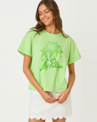 Stella Zodiac Knit Top, Multi Taurus Graphic, large image 3 - Lilly Pulitzer