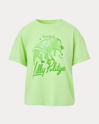 Stella Zodiac Knit Top, Multi Taurus Graphic, large image 6 - Lilly Pulitzer