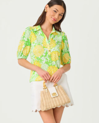 Bingley Knit Top, Crocodile Green Mumbo Jumbo, large