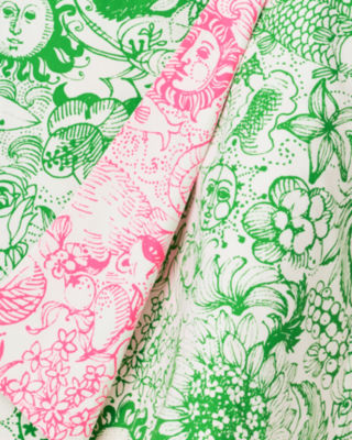 Constance Reversible Midi Wrap Skirt, Putting Green Fleur De Lilly, large image 6