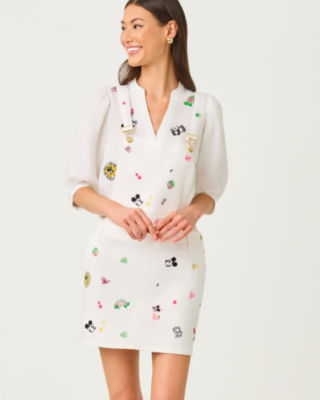 Brewynn Denim Skirtall, Multi Throwback Disney Embroidery, large