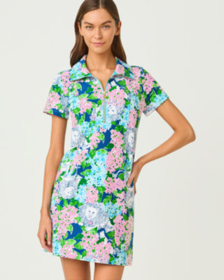 UPF 50+ Eleni Dress, Starlight Navy Lydia The Lion, large