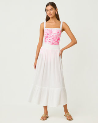 Enzo Maxi Skirt Cover-Up, Resort White, large