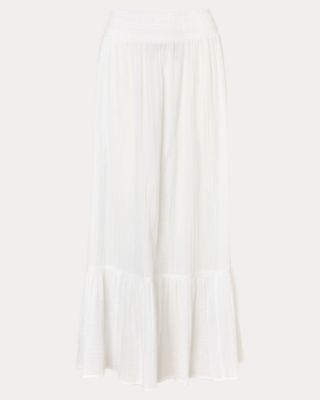 Enzo Maxi Skirt Cover-Up, Resort White, large image 6