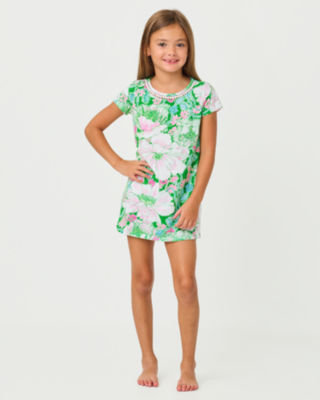 Girls Mini Cody Dress, Putting Green Poppyland, large