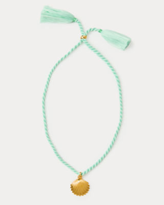 Loren Hope Marina Silk Cord Necklace, Fresh Water Blue, large image 3