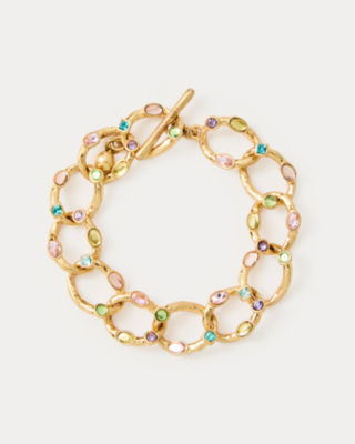 Loren Hope Almeria Link Bracelet, Gold Metallic, large  - Lilly Pulitzer