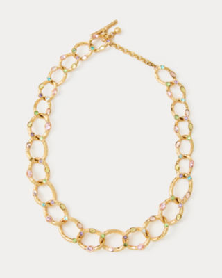 Loren Hope Almeria Link Necklace, Gold Metallic, large