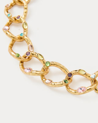 Loren Hope Almeria Link Necklace, Gold Metallic, large image 1