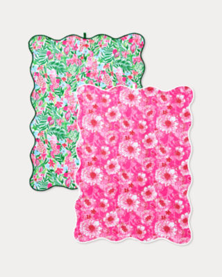 Tea Towel Set, Multi Glowing Gardens, large