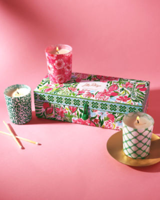 Votive Candle Set, Multi Glowing Gardens, large