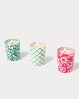 Lilly Pulitzer Votive Candle Set In Multi