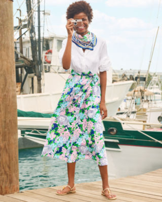 Sonaire Midi Shirtdress, Starlight Navy Lydia The Lion, large