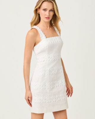 Davis Dress, Resort White, large