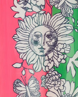 Perry Long Sleeve Maxi Cover-Up, Cherry Blossom Pink Follow The Sun Engineered Coverup, large image 4