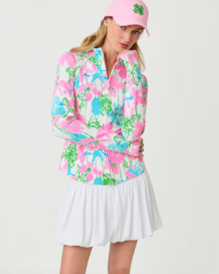 UPF 50+ Luxletic Giorgie Bubble Skort, Resort White, large