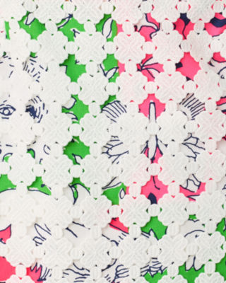 Lydon Lace Shift Dress, Cherry Blossom Pink Chicken Check, large image 6