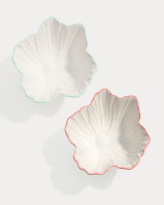 Ceramic Floral Nesting Dish Set, Resort White, large