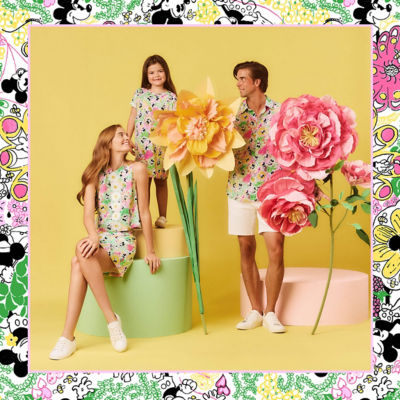 models wearing disney prints