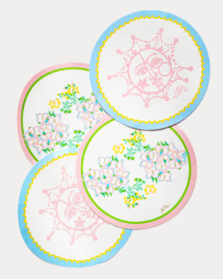 4 Wipeable Placemats, Multi Lilly Garden Gwp Placemat, large