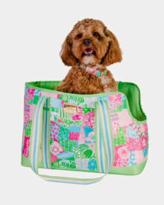 Pet Carrier, Multi Crazy Quilt, large
