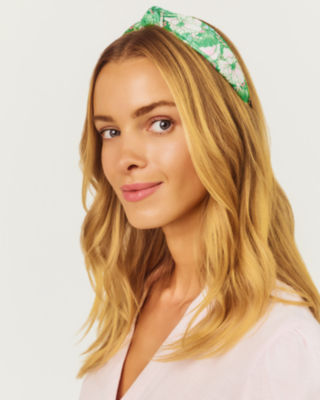 Twist Knot Headband, Putting Green Poppyland, large