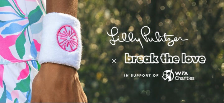 Lilly Pulitzer x Break the Love in support of WTA Charities