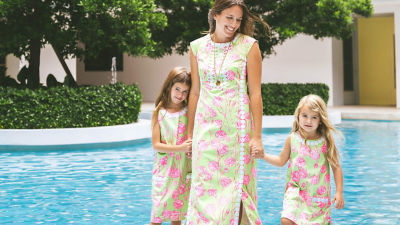 models wearing yellow bumble bee print