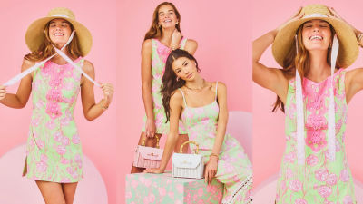 models wearing yellow bumble bee print