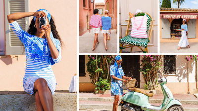 models wearing various prints