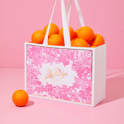 bag with oranges