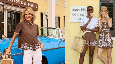 models wearing brown outfits